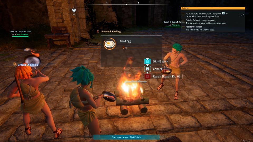 Palworld: How To Cook Food With A Campfire